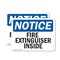 Signmission Fire Extinguisher Inside OSHA Notice Sign, Plastic, 10in W x 7in L, 2PK OS-2PACK-NS-P-710-L-12597 - alternate 1